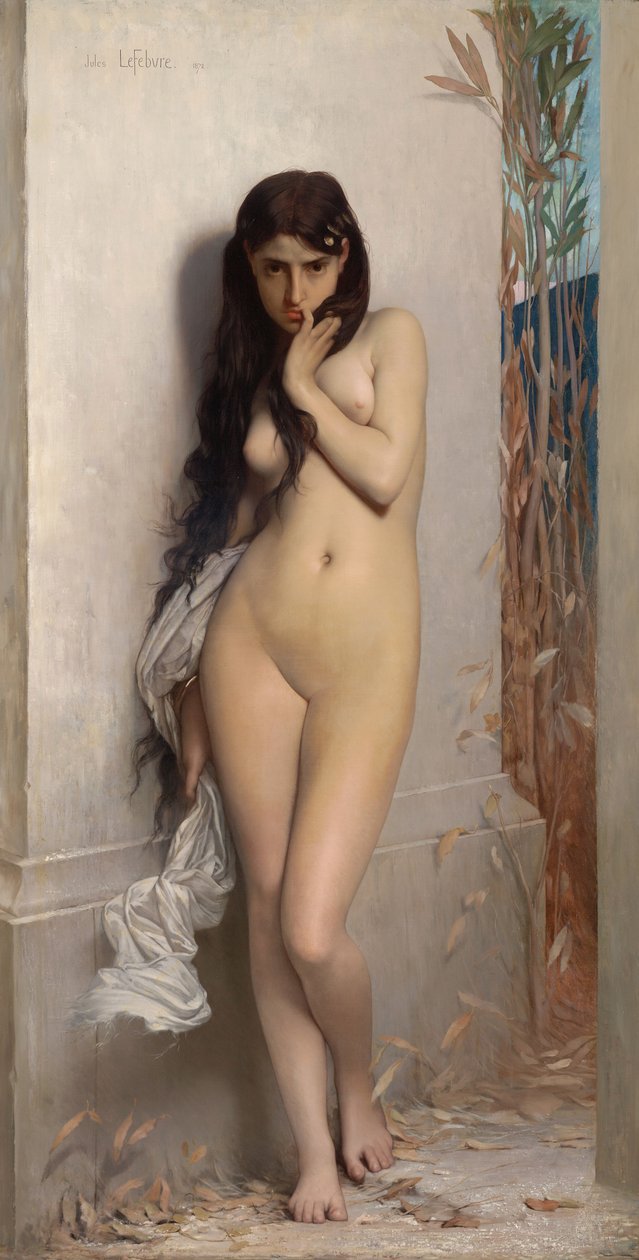 The Cicada（维多利亚国家美术馆，墨尔本，1872年。布面油画，186.7 x 123.8 cm）.jpg 作者 儒勒·约瑟夫·列斐伏尔