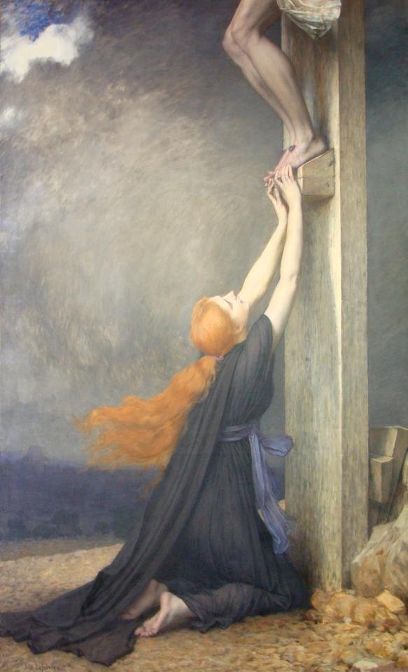 Mary MagdalenenEspanol的悲伤：El Dolor de Maria Magdalenan 作者 儒勒·约瑟夫·列斐伏尔