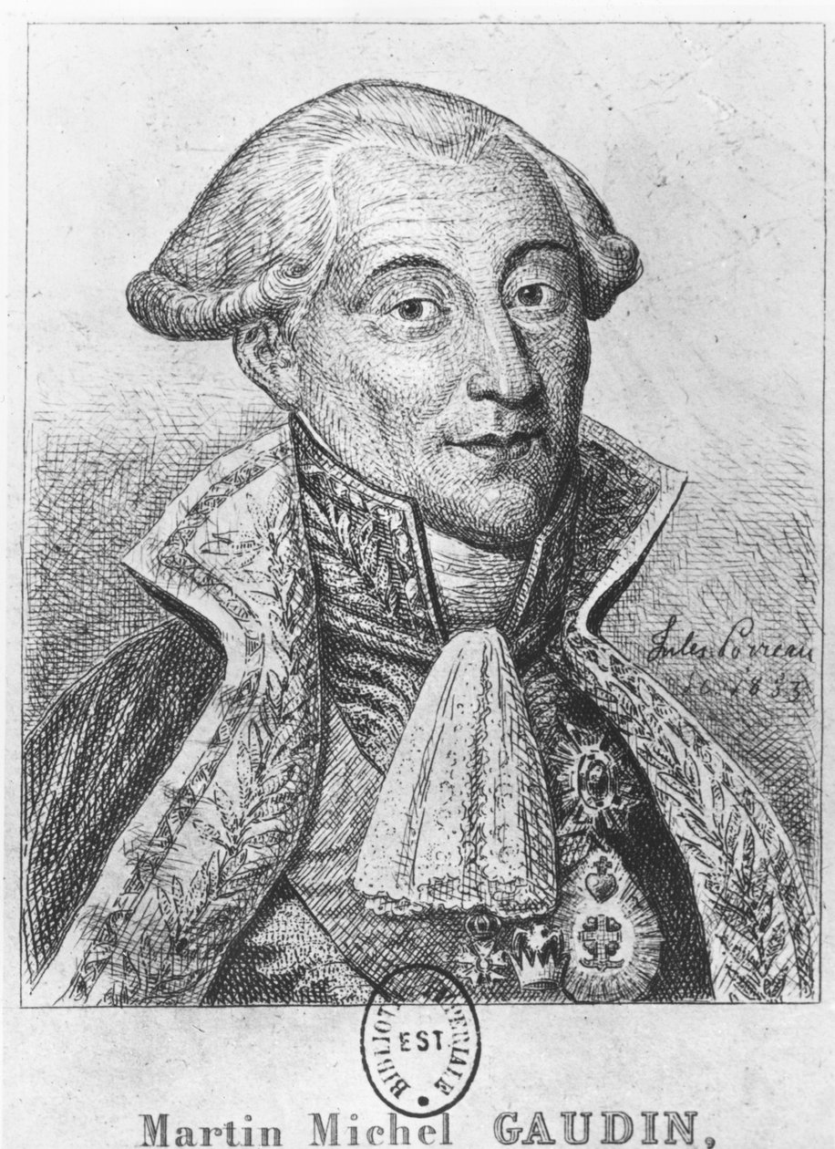 Martin Michel Gaudin，Duc de Gaete 作者 朱尔斯·波罗（Jules Porreau）