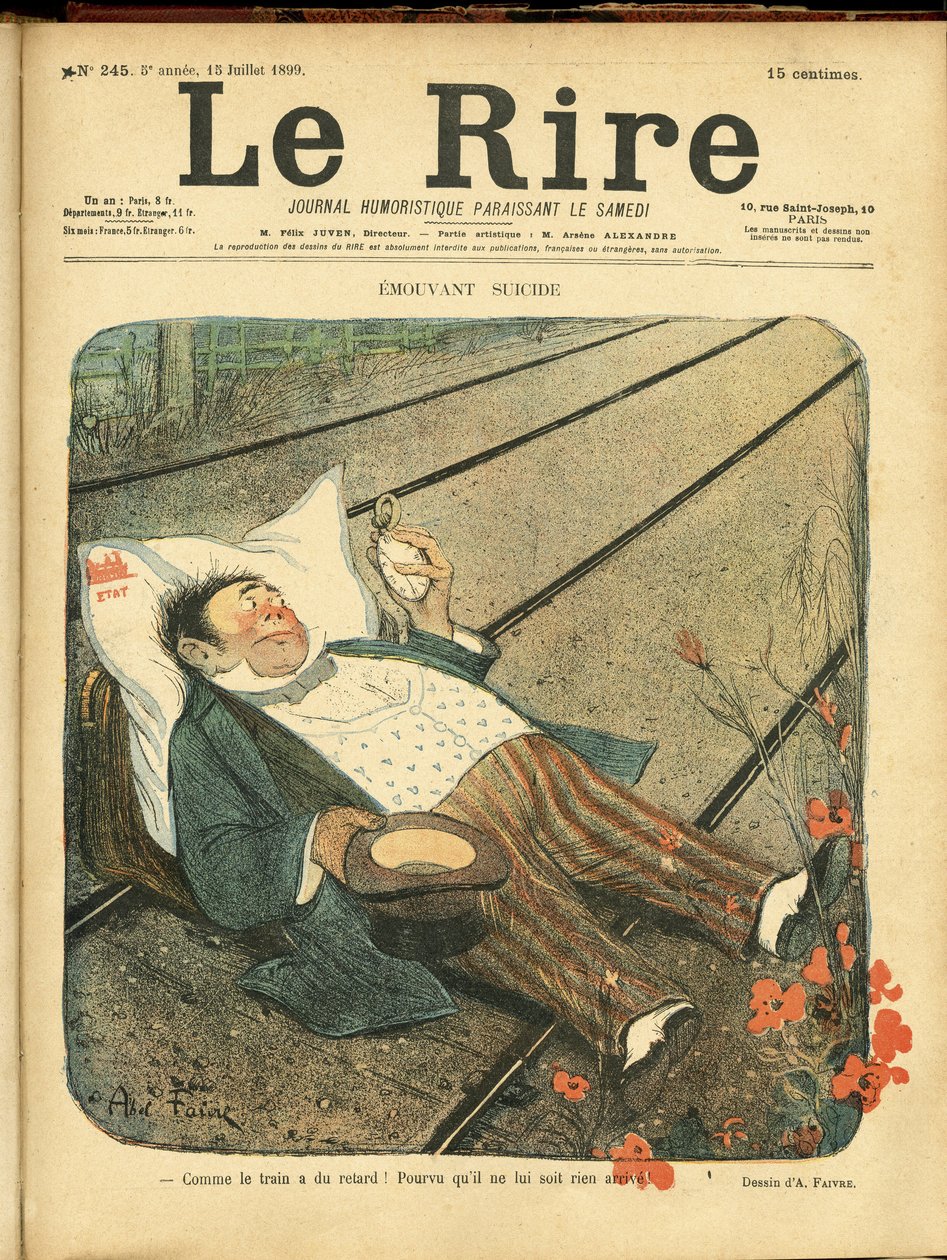 阿贝尔-费弗尔（1867-1945）为《愤怒》杂志封面所作的插图 作者 朱尔斯·亚伯·费弗尔