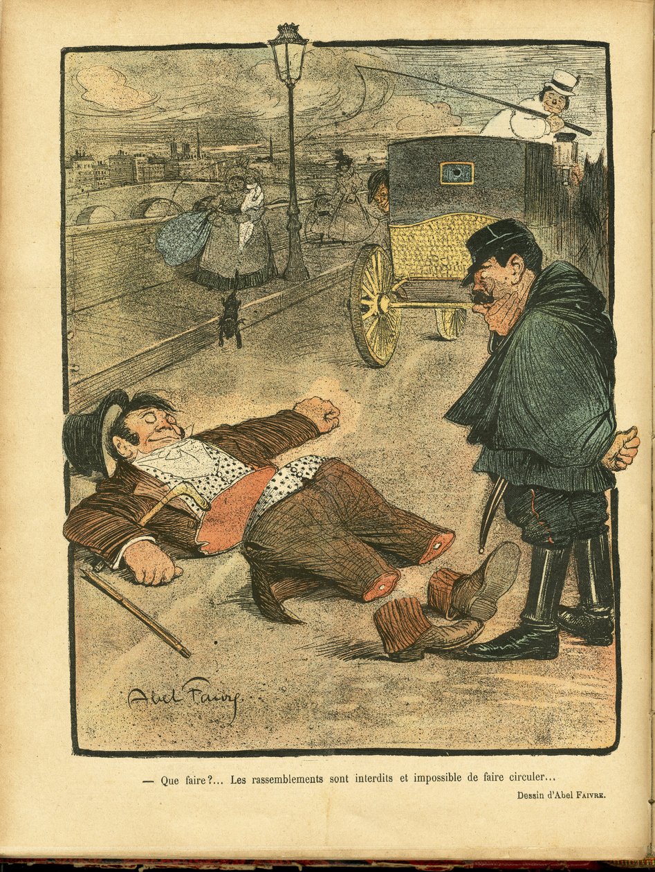 阿贝尔-法伊夫尔（1867-1945）在《雷》中的插图 作者 朱尔斯·亚伯·费弗尔
