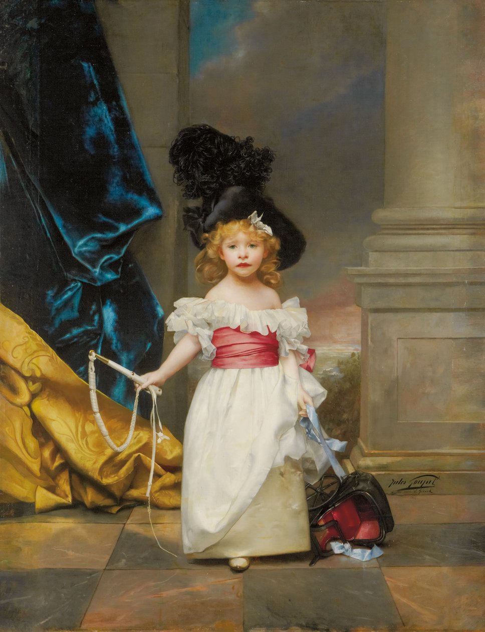 特蕾西·吉拉德（Therese Girard）三年零七个月的画像，1882年 作者 朱尔斯·阿道夫·古皮尔