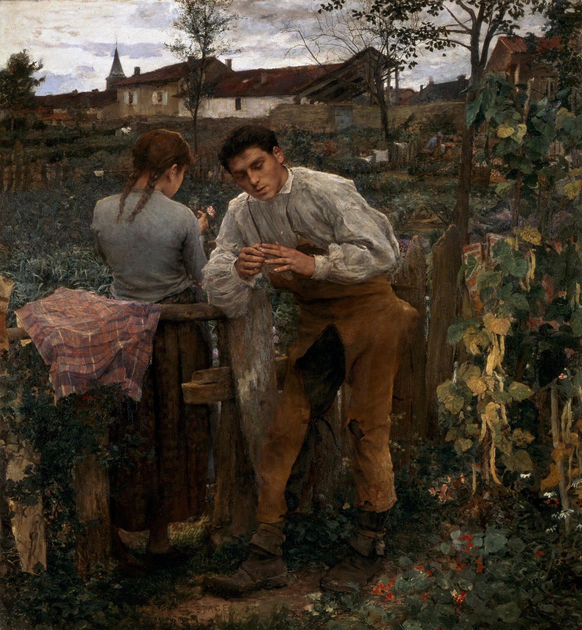 乡村爱情，1882年 作者 朱尔斯·巴斯蒂安·莱佩奇