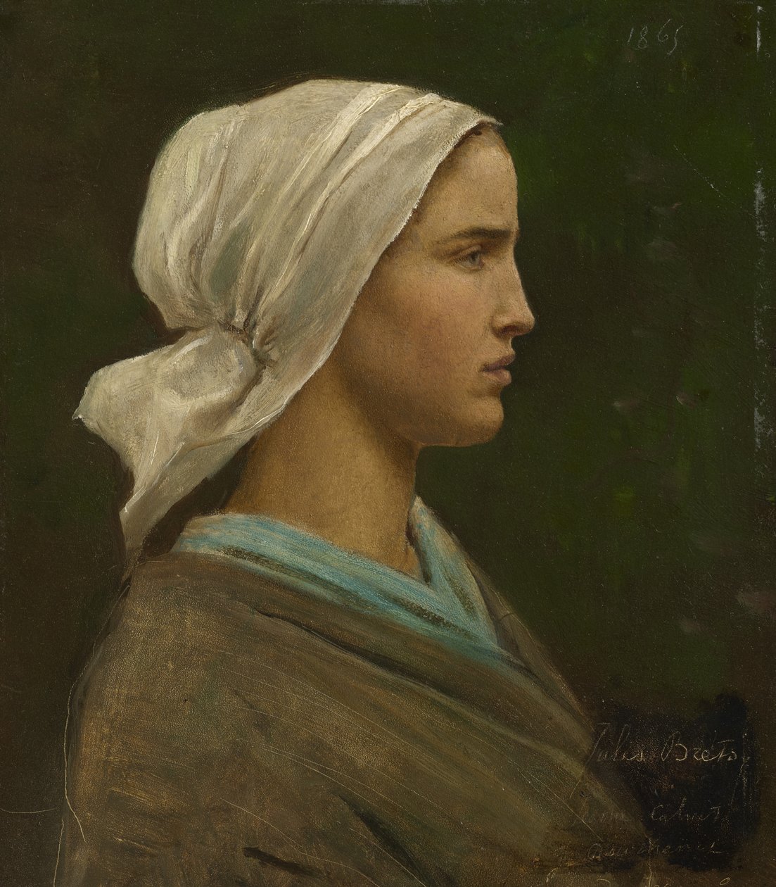 珍妮·卡维（Jeanne Calvet），1865年 作者 朱尔斯·布雷顿