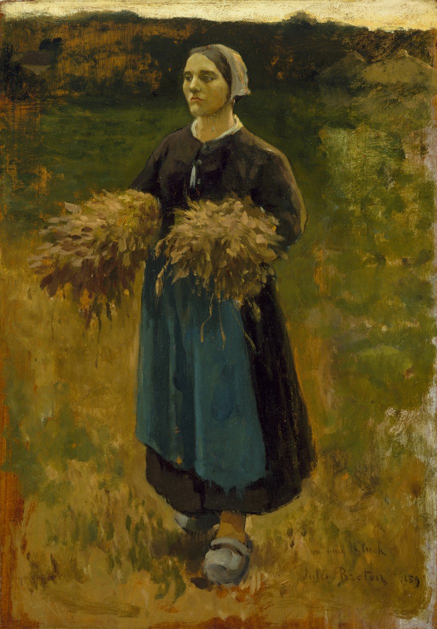 Gleaner，1859年 作者 朱尔斯·布雷顿