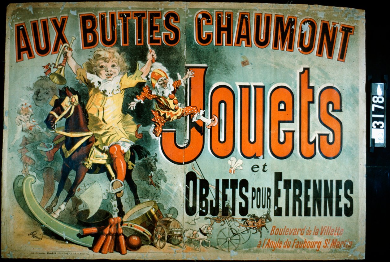 1885年在巴蒙·肖蒙（Buttes Chaumont） 作者 朱尔斯·切雷特（Jules Cheret）