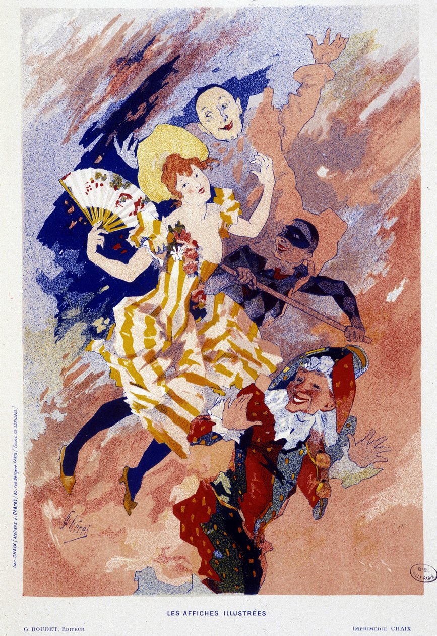 Carnival - by Jules Cheret, circa 1890 作者 朱尔斯·切雷特（Jules Cheret）