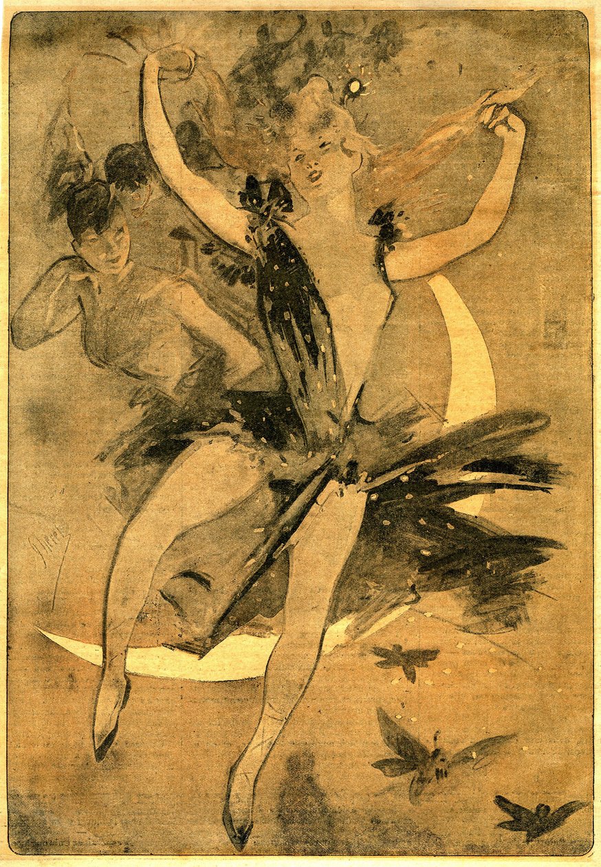Jules Cheret 的绘画说明了 Felicien Champsaur 的“Lulu”，小说和哑剧于一幕（1900 年）上演了小丑舞者。 “露露”被认为是在法国被称为“马戏文学”的最好例子之一。 作者 朱尔斯·切雷特（Jules Cheret）