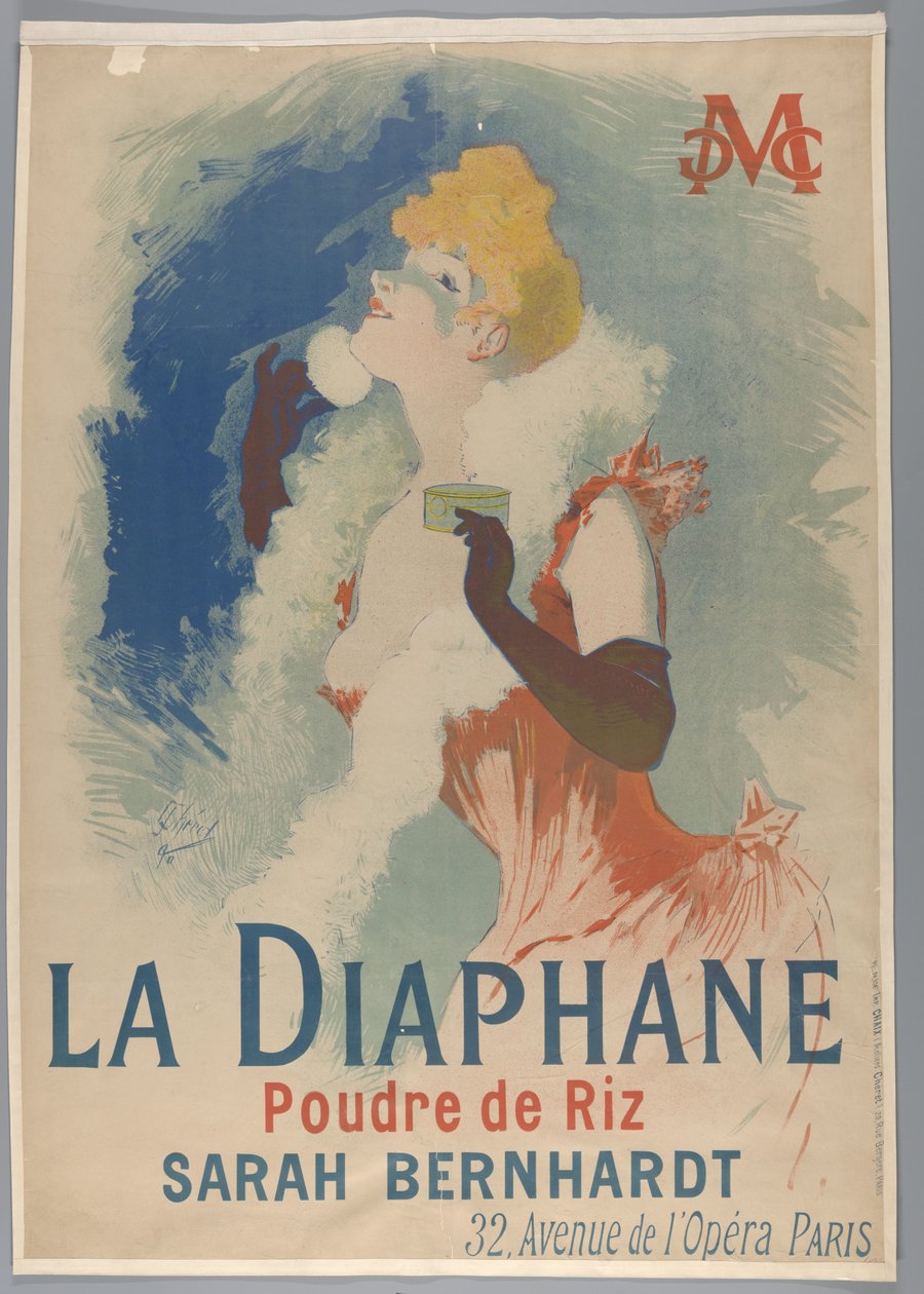 La Diaphane.米粉 , 1890 作者 朱尔斯·切雷特（Jules Cheret）