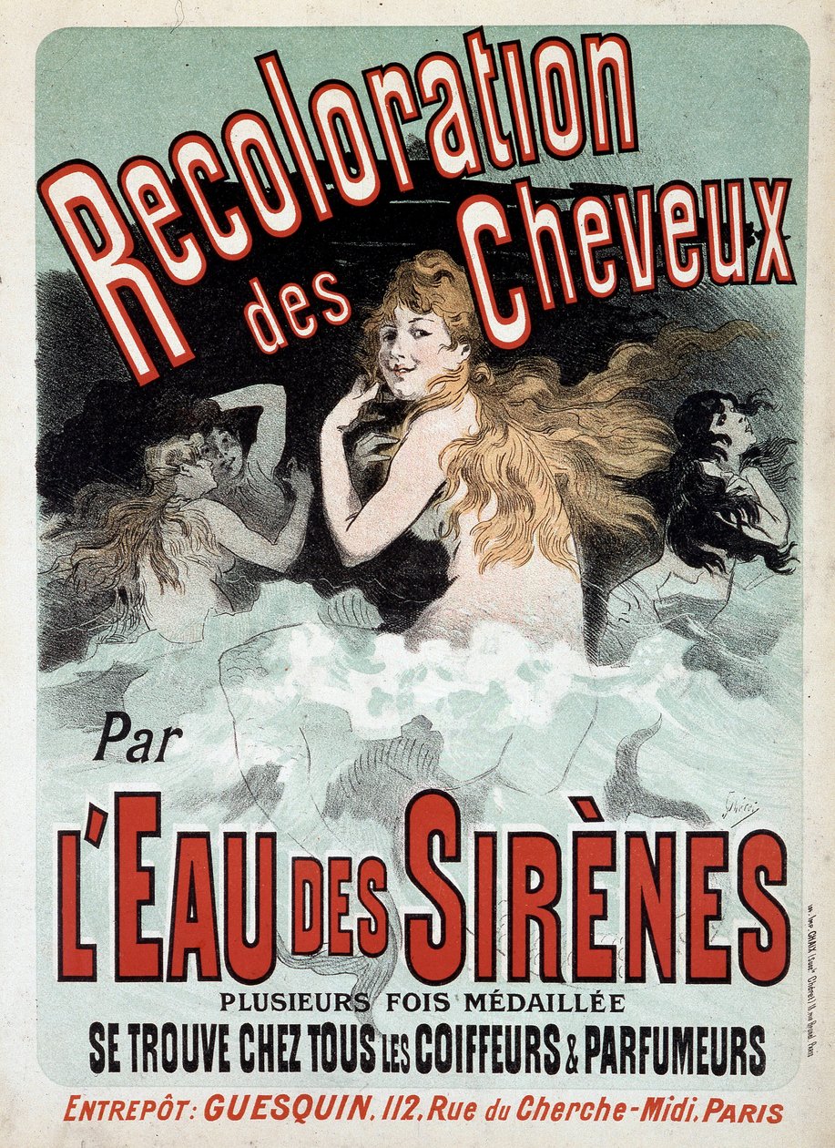 云中的裸女——19 世纪后期 Jules Cheret 的“L