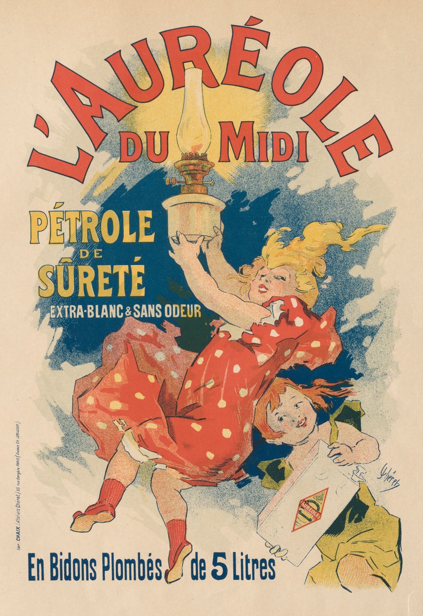 1893年中午的光环。 作者 朱尔斯·切雷特（Jules Cheret）