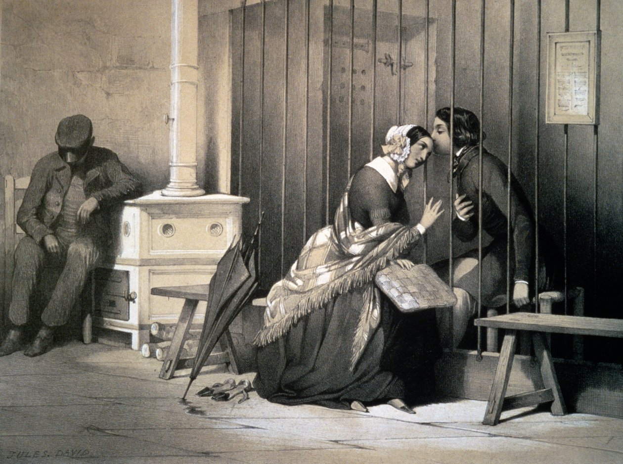 囚犯，儒勒-大卫（1808-1892），雕刻，法国 作者 朱尔斯·大卫