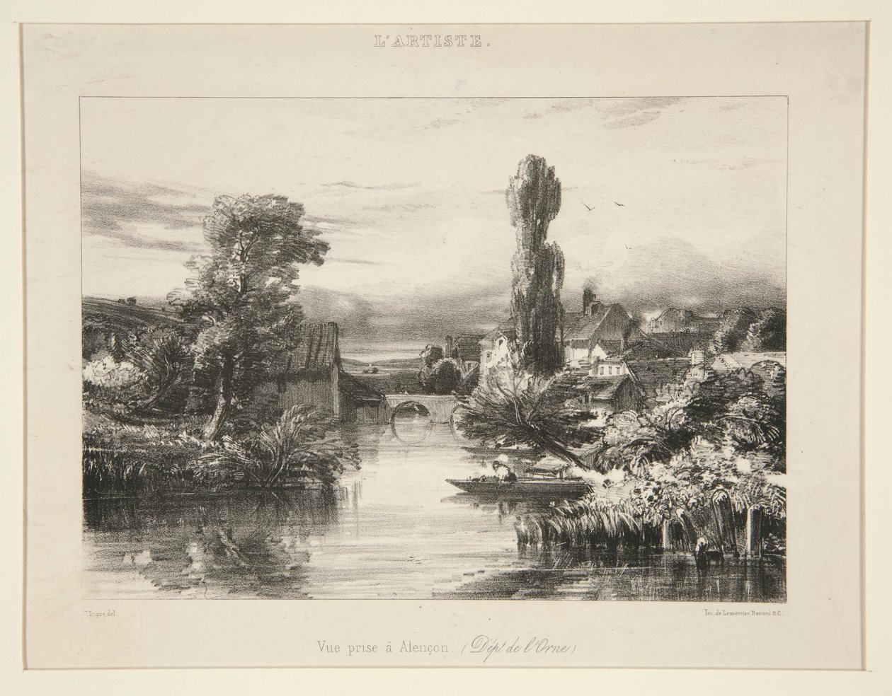 Vue Prise a Alencon ; from L 作者 朱尔斯·杜佩