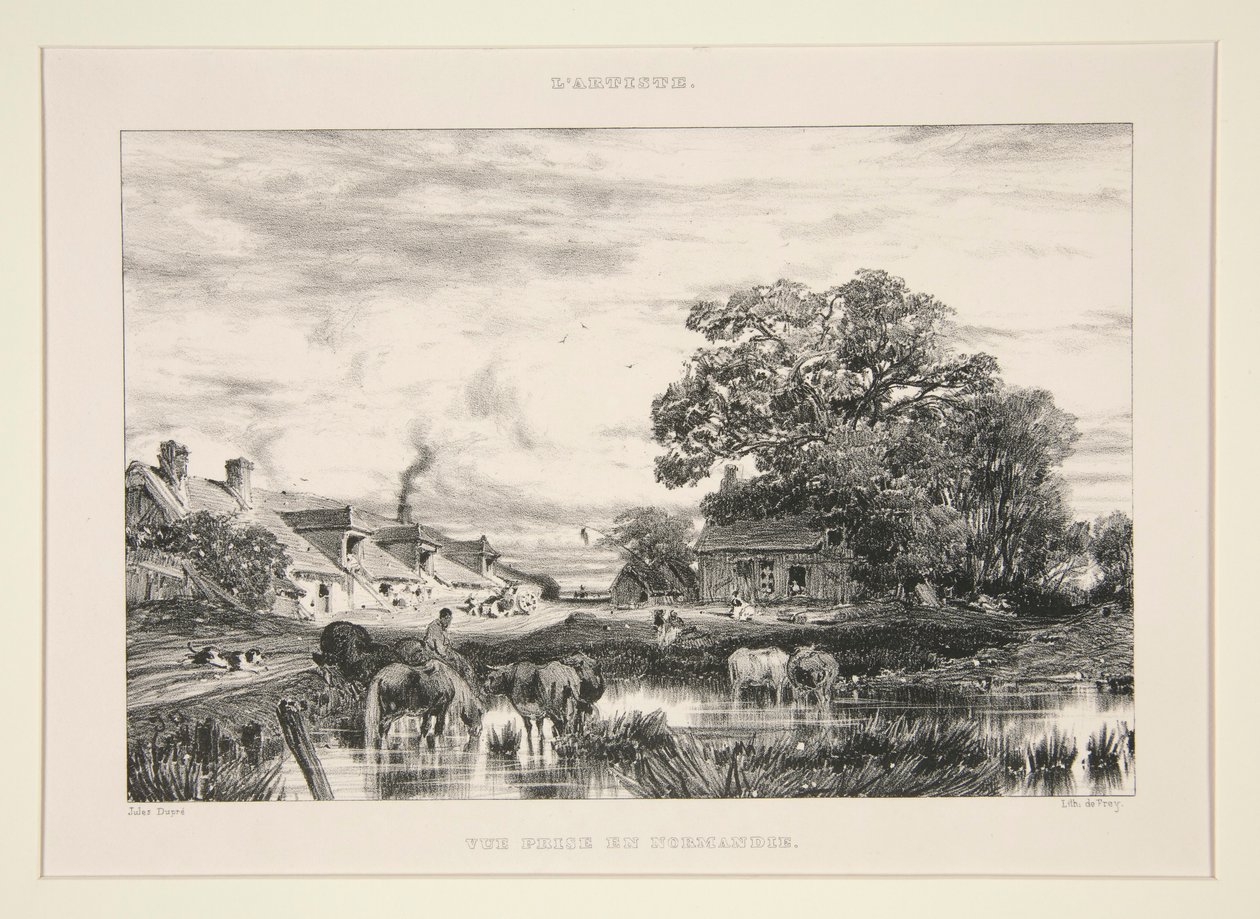 Vue Prise en Normandie; from L 作者 朱尔斯·杜佩