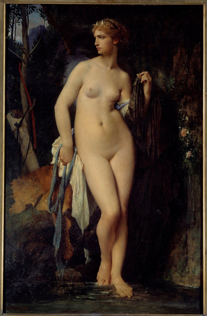 朱尔斯·埃利·德劳内 (1828-1891) 1872 年创作的黛安画作 1,47x0,94 m 巴黎，奥赛博物馆 作者 朱尔斯·埃利·德劳内