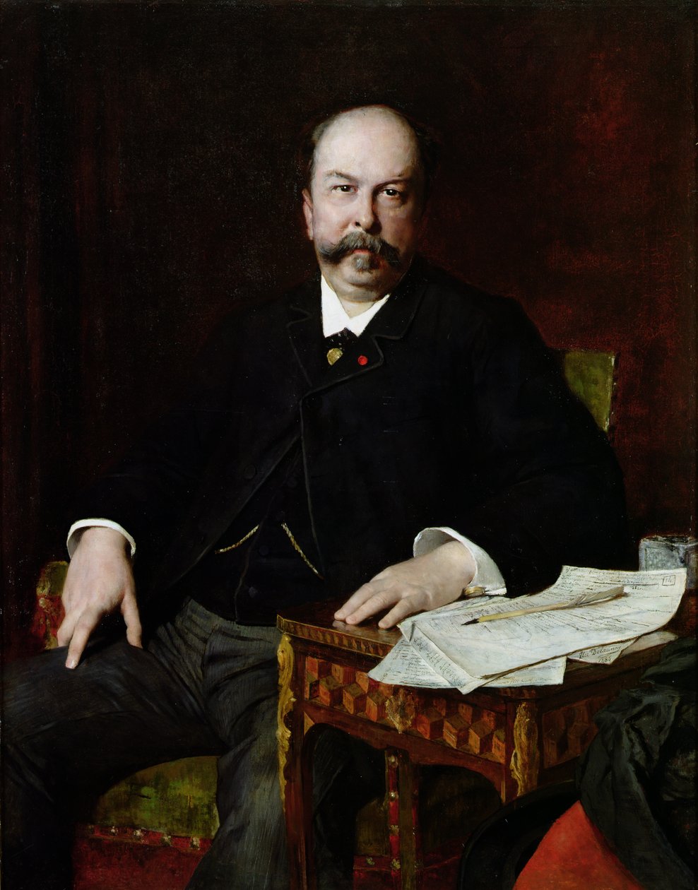 Henri Meilhac的肖像（1831-97） 作者 朱尔斯·埃利·德劳内