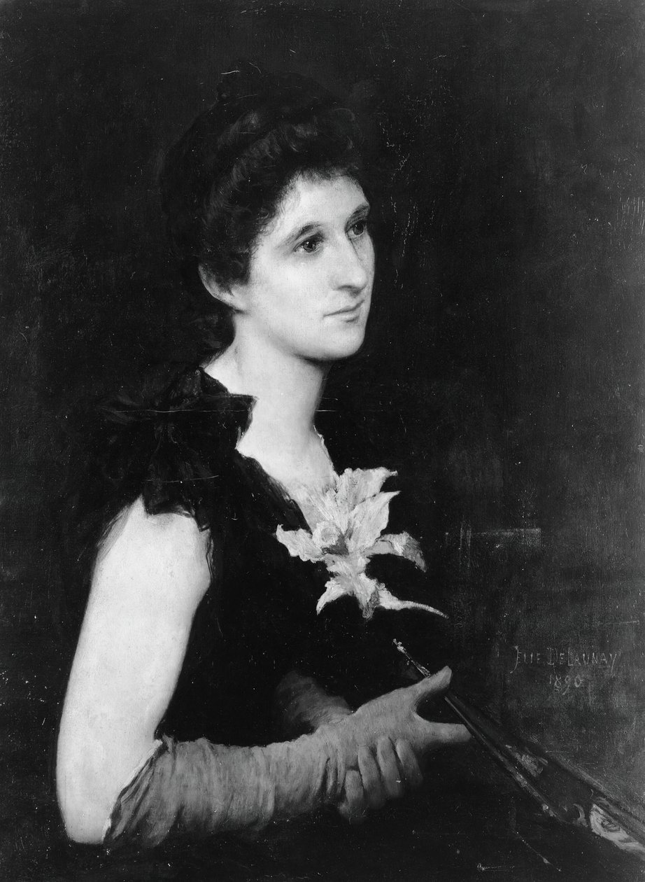 查尔斯-L-哈钦森夫人的画像，1890年。 作者 朱尔斯·埃利·德劳内