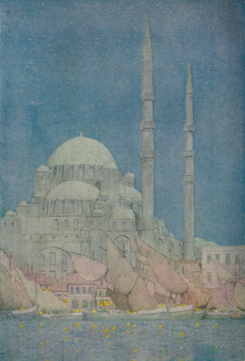 叶尼·瓦利德·贾米蒂清真寺，君士坦丁堡，1913年 作者 朱尔斯·格林