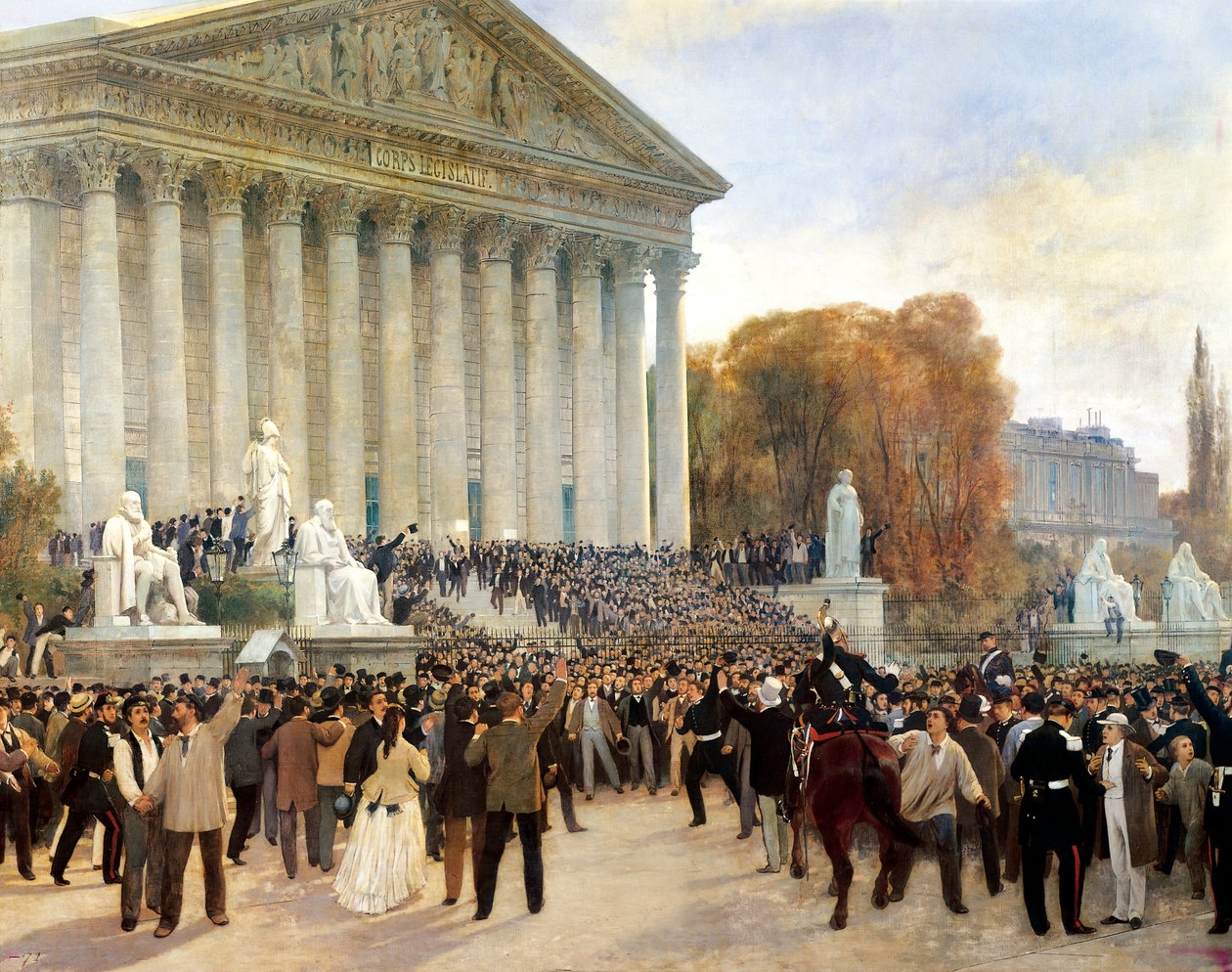 Proclamation of Third Republic in Paris, September 4 作者 Jules and Guiaud Jacques Didier