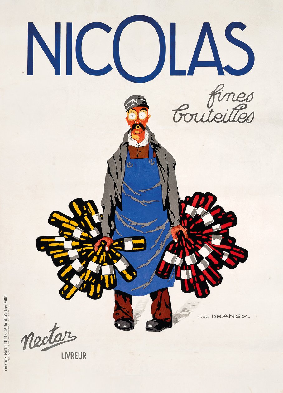 尼古拉斯·尼卡特（Nectar），约1930年（彩色光刻） 作者 朱尔斯·伊纳德·德拉尼（Jules Isnard Dransy）