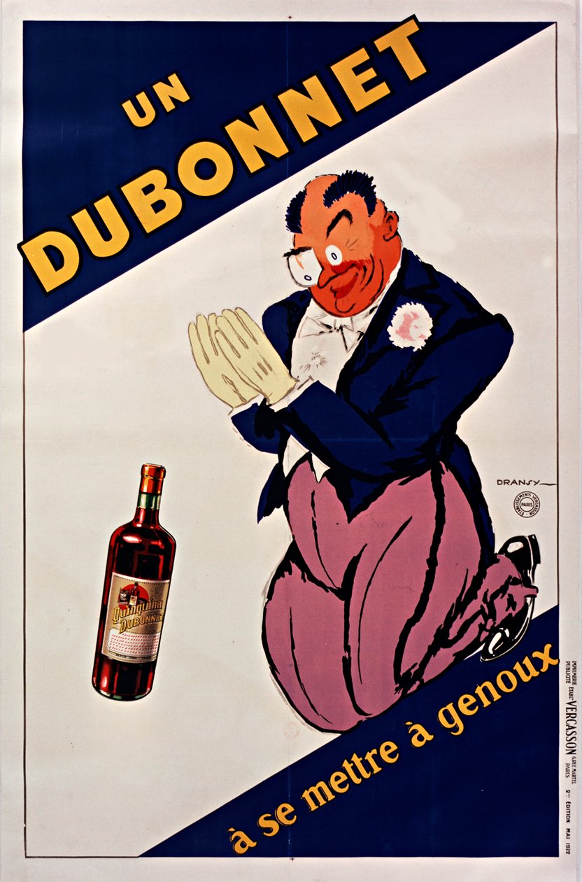 Un Dubonnet à se mettre à genoux , 1932年。 作者 朱尔斯·伊纳德·德拉尼（Jules Isnard Dransy）