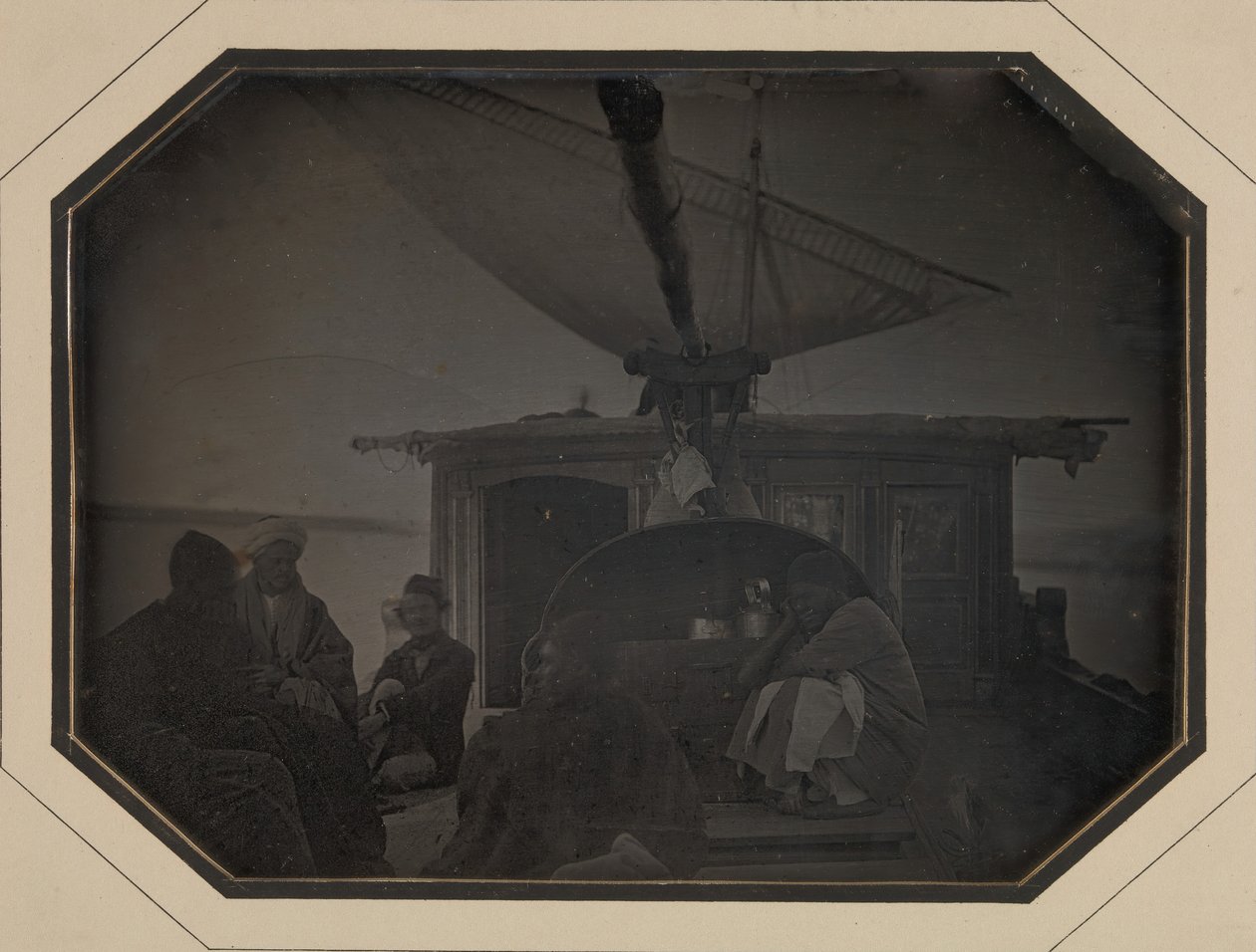 伊蒂尔先生在尼罗河上航行的坎奇号，1845-46。 作者 朱尔斯·伊蒂尔