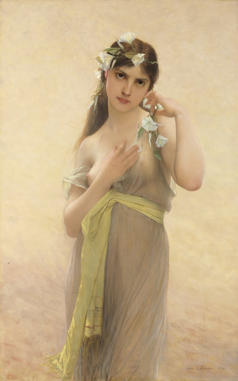 Morning Glory , 1879年。 作者 儒勒·约瑟夫·列斐伏尔