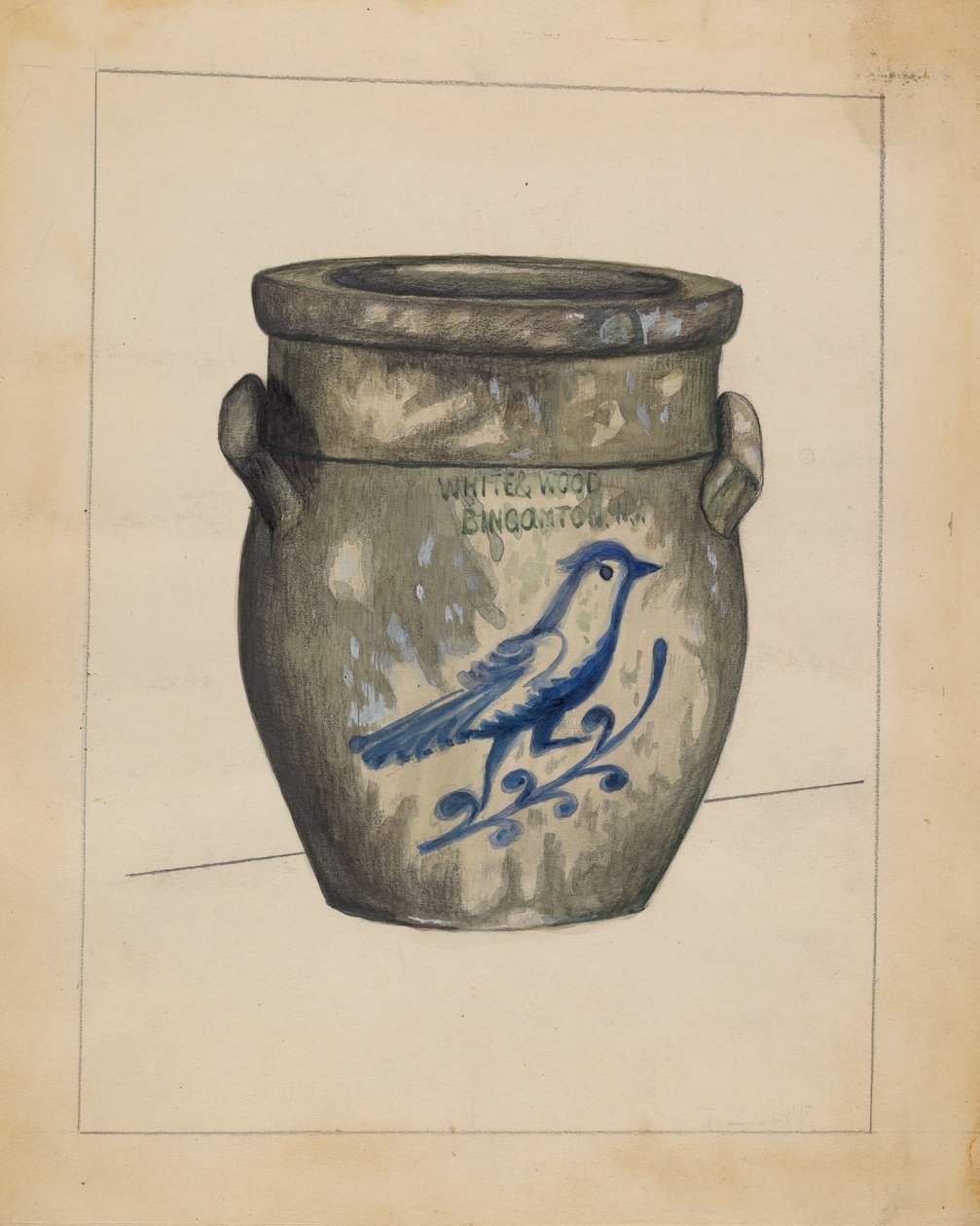 罐子，约1936年。 作者 儒勒·勒费弗尔