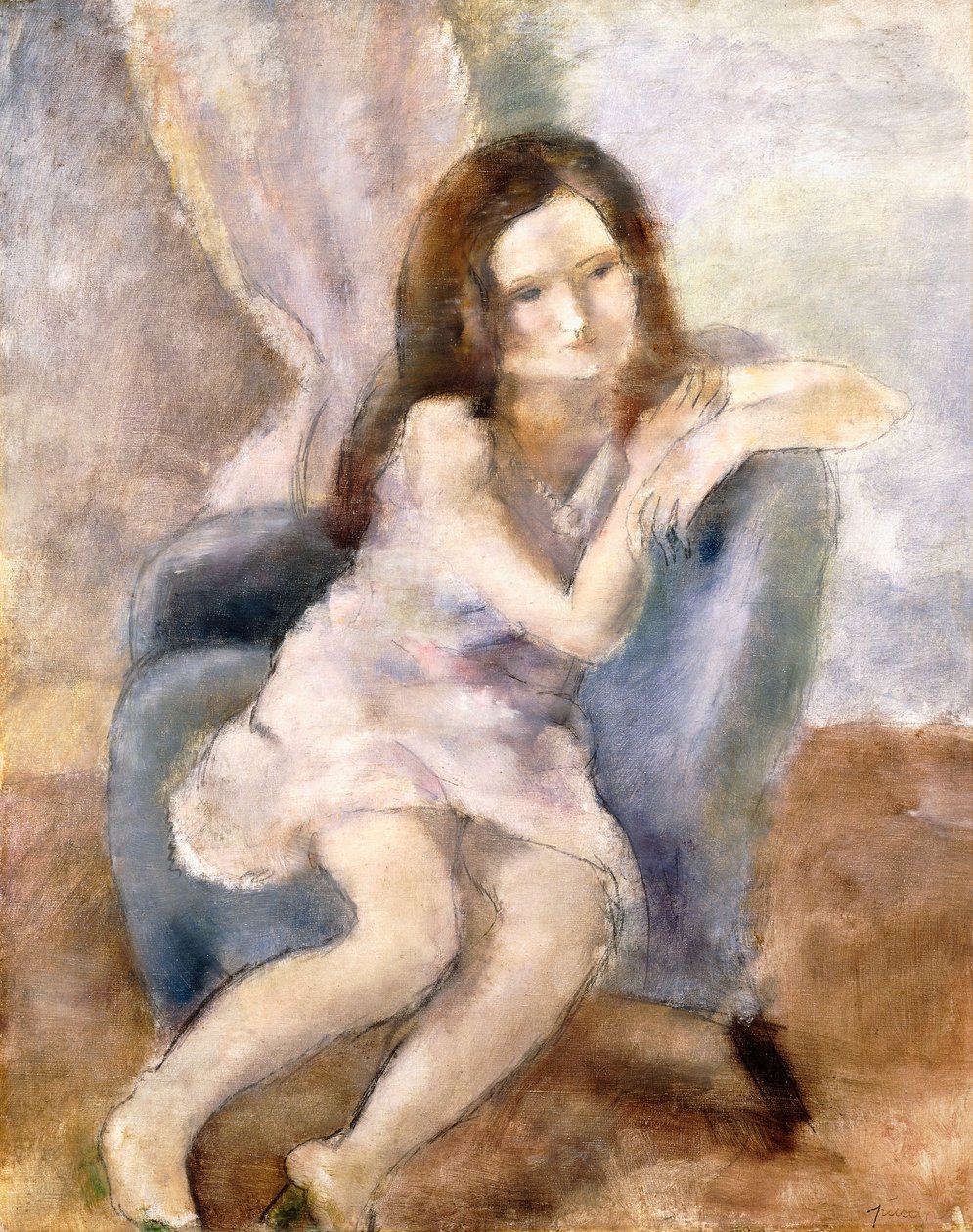 女人坐（1925-26） 作者 朱尔斯·帕辛
