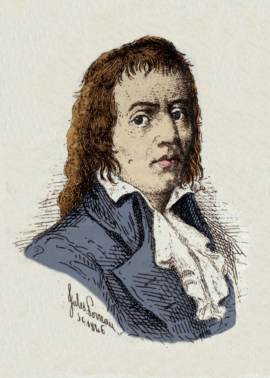 法国大革命：Jules Porreau 的“Francois Babeuf dit Gracchus（1760-1797）革命的肖像” 作者 朱尔斯·波罗（Jules Porreau）