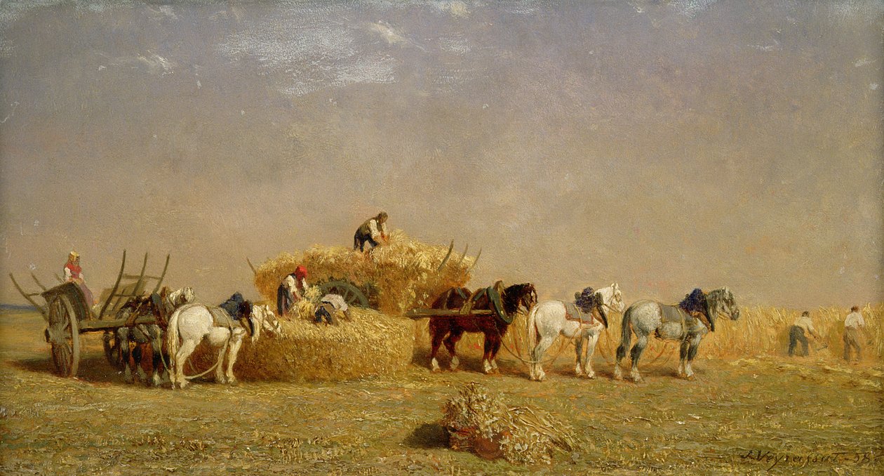 干草，1858年 作者 朱尔斯·维拉萨特