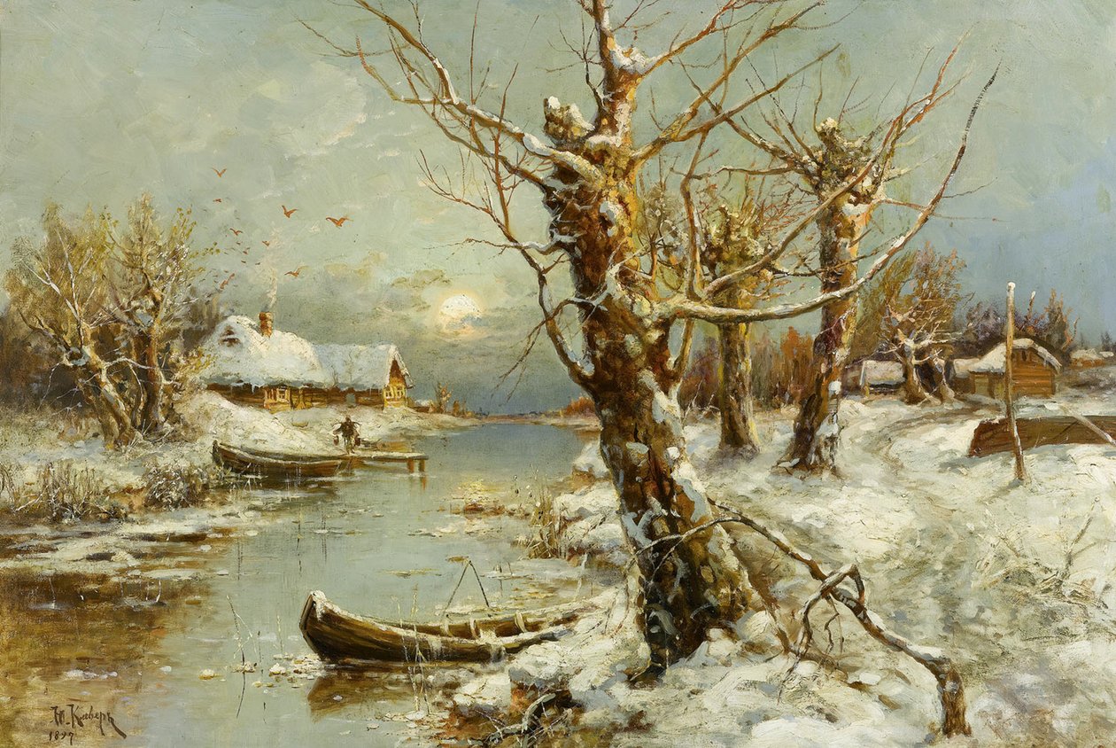 温特河景观，1897年 作者 朱莉·朱利耶维奇·克莱弗