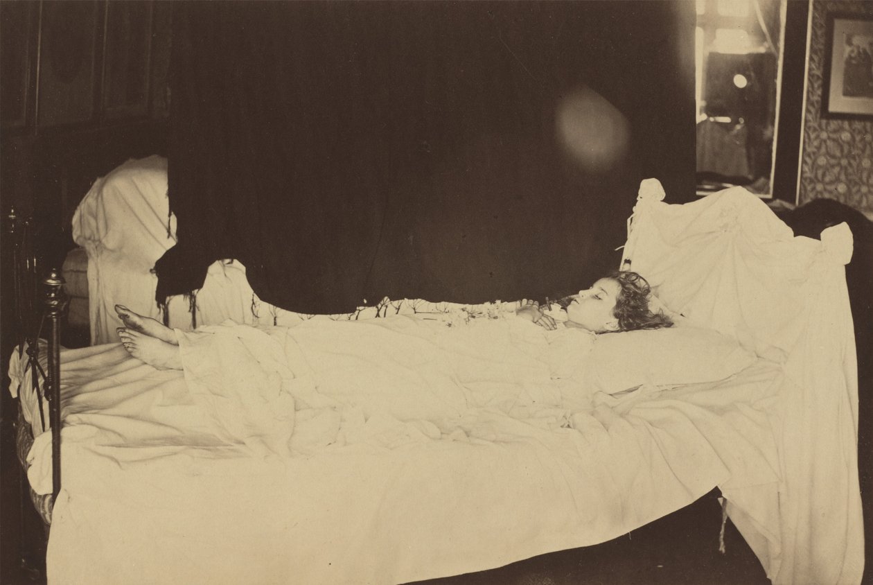 Adeline Grace Clogstoun的临终研究，1872年。 作者 朱莉娅·玛格丽特·卡梅伦