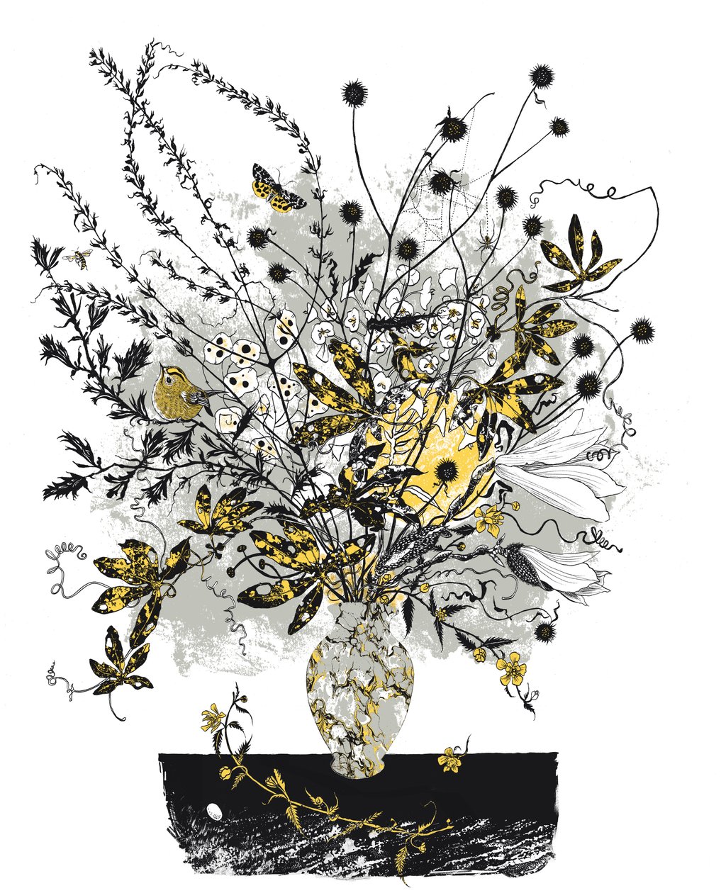 纪念》，2017（丝网印刷） 作者 朱莉娅·麦肯齐（Julia McKenzie）
