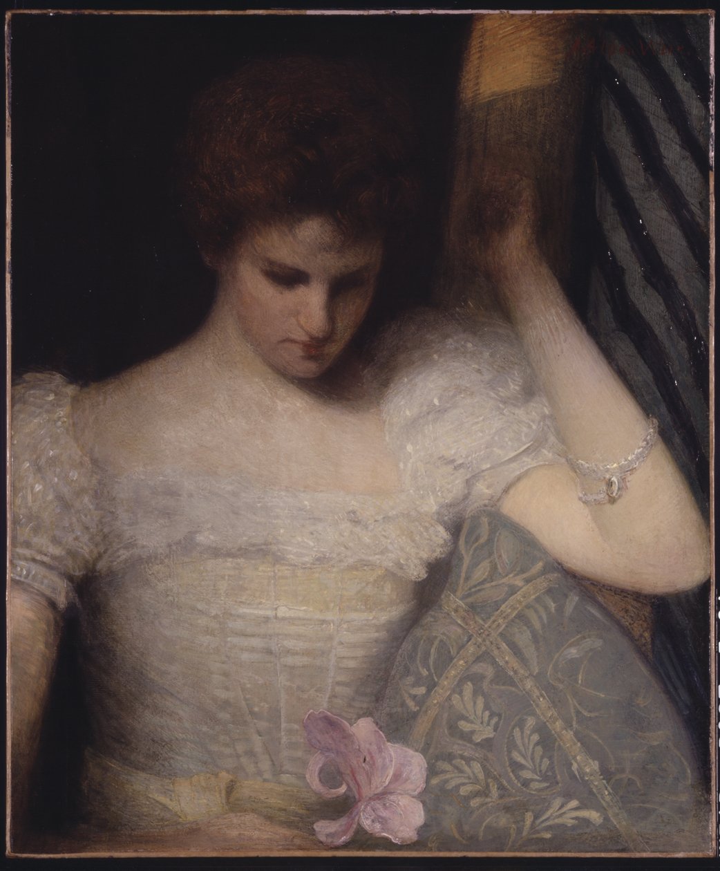 The Orchid，c.1891（布面油画（ 作者 朱利安·奥尔登·威尔