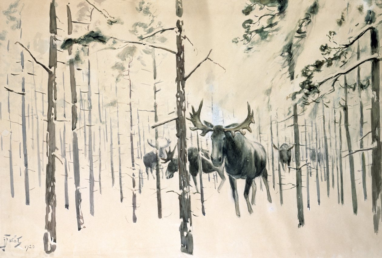 穆斯，1920年 作者 朱利安·法拉特（Julian Falat）