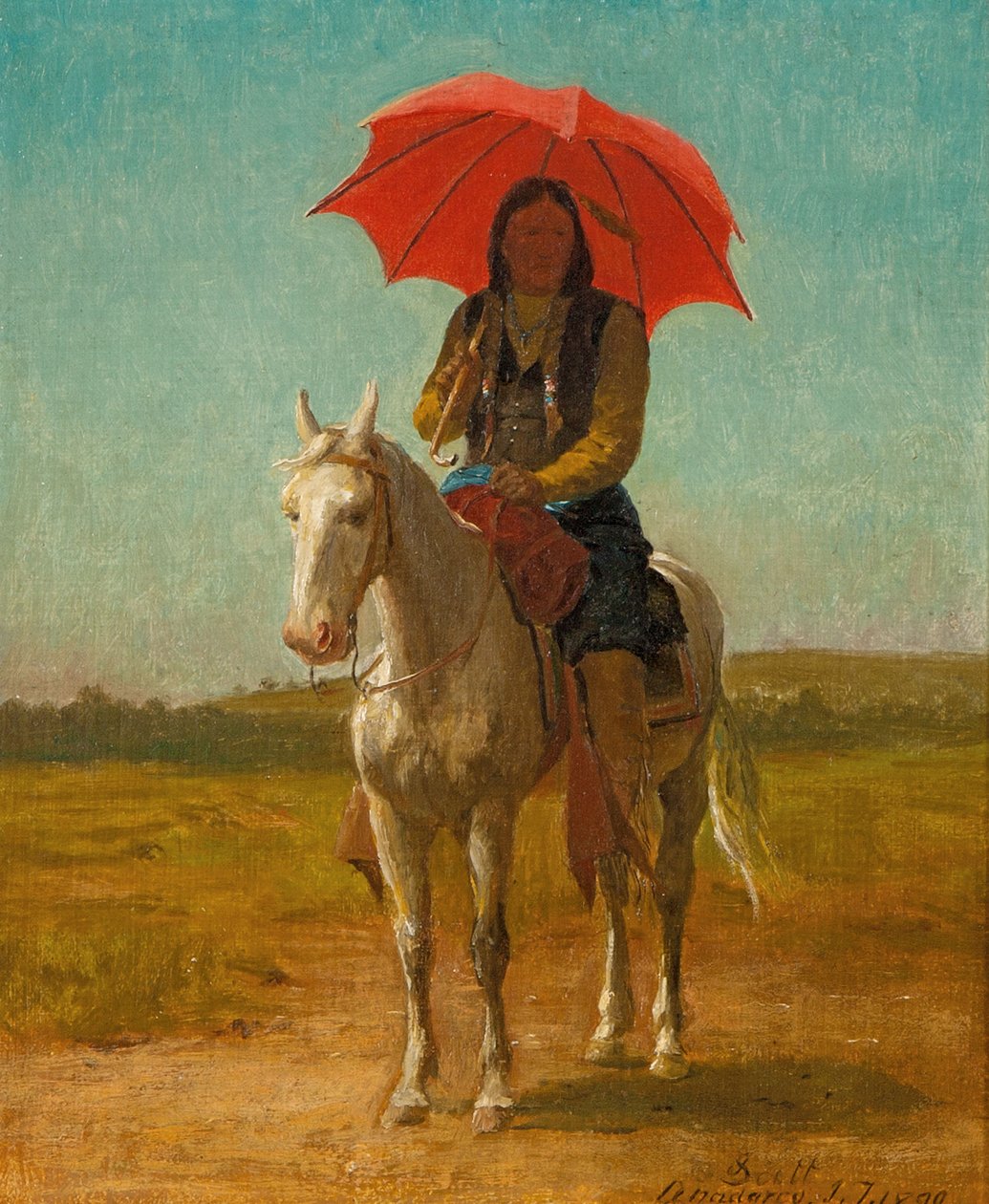骑士，阿纳达科，俄克拉荷马州，1890年 作者 朱利安·斯科特（Julian Scott）