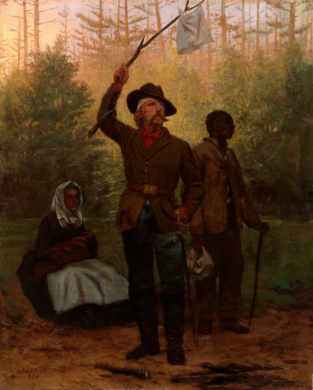 一个联邦士兵的投降，1873年。 作者 朱利安·斯科特（Julian Scott）