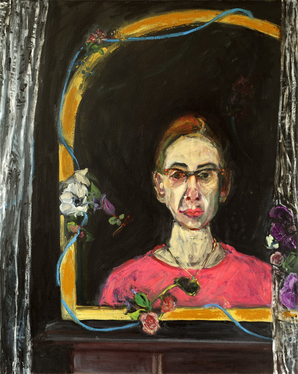 自画像 - 时间线，2015，（丙烯酸和布面油画） 作者 朱莉英雄