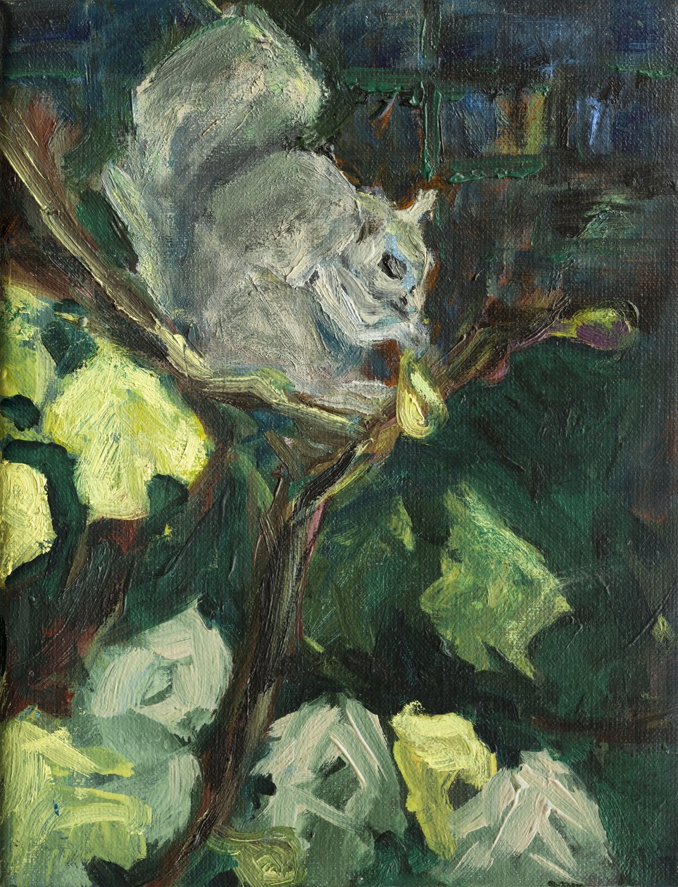 The Fig Thief，2016，（布面油画0 作者 朱莉英雄