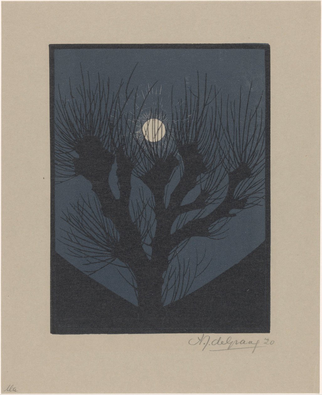 月夜 作者 Julie de Graag（艺术家签名）