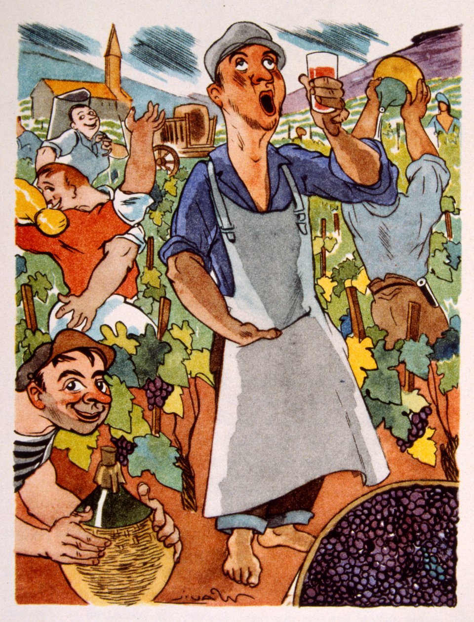 法国葡萄园1944.插图：Julien Pavil 作者 朱利安帕维尔