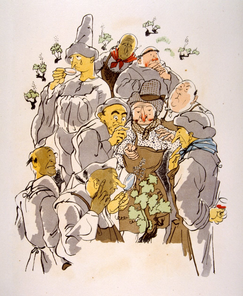 幽默的葡萄酒插画 1946.Julien Pavil 插画 作者 朱利安·帕维尔