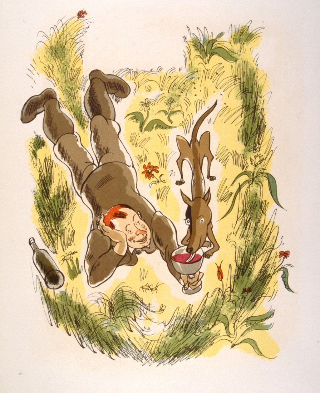 幽默的葡萄酒插画 1946.Julien Pavil 插画 作者 朱利安·帕维尔