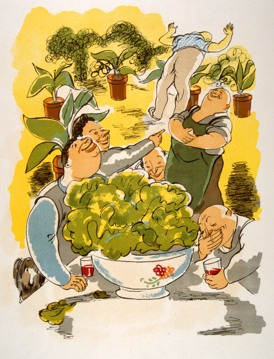 幽默的葡萄酒插图 1946.朱利安-帕维尔的插图 作者 朱利安帕维尔