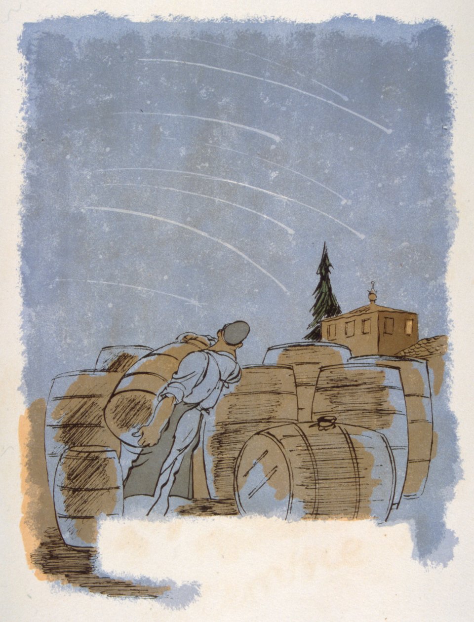 幽默的葡萄酒插画 1946.Julien Pavil 插画 作者 朱利安帕维尔