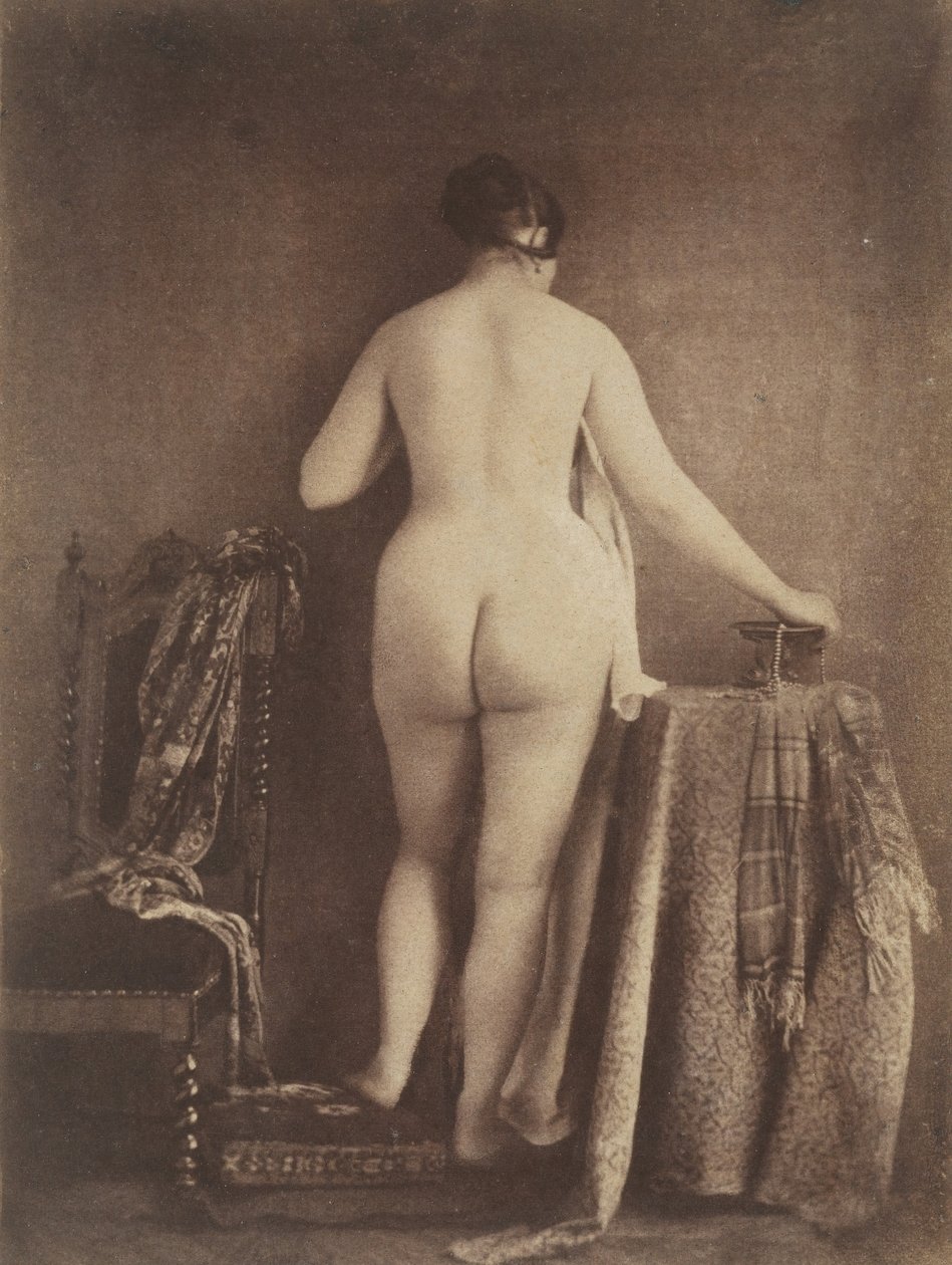 [站立的女性裸体]，约1853年。 作者 朱利安·瓦卢·德·维伦纽夫