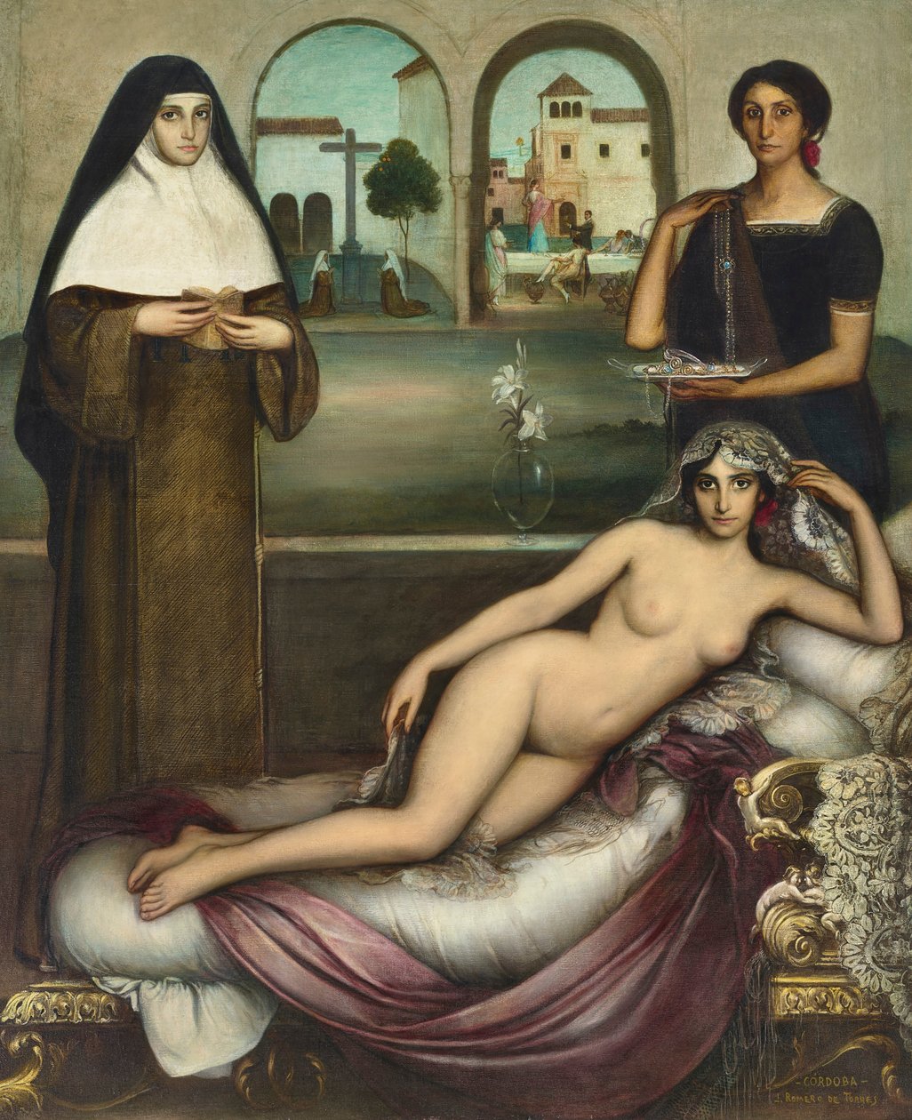 Las Dos Sendas The Two Paths, 1915年。 作者 朱利奥·罗梅罗·德·托雷斯