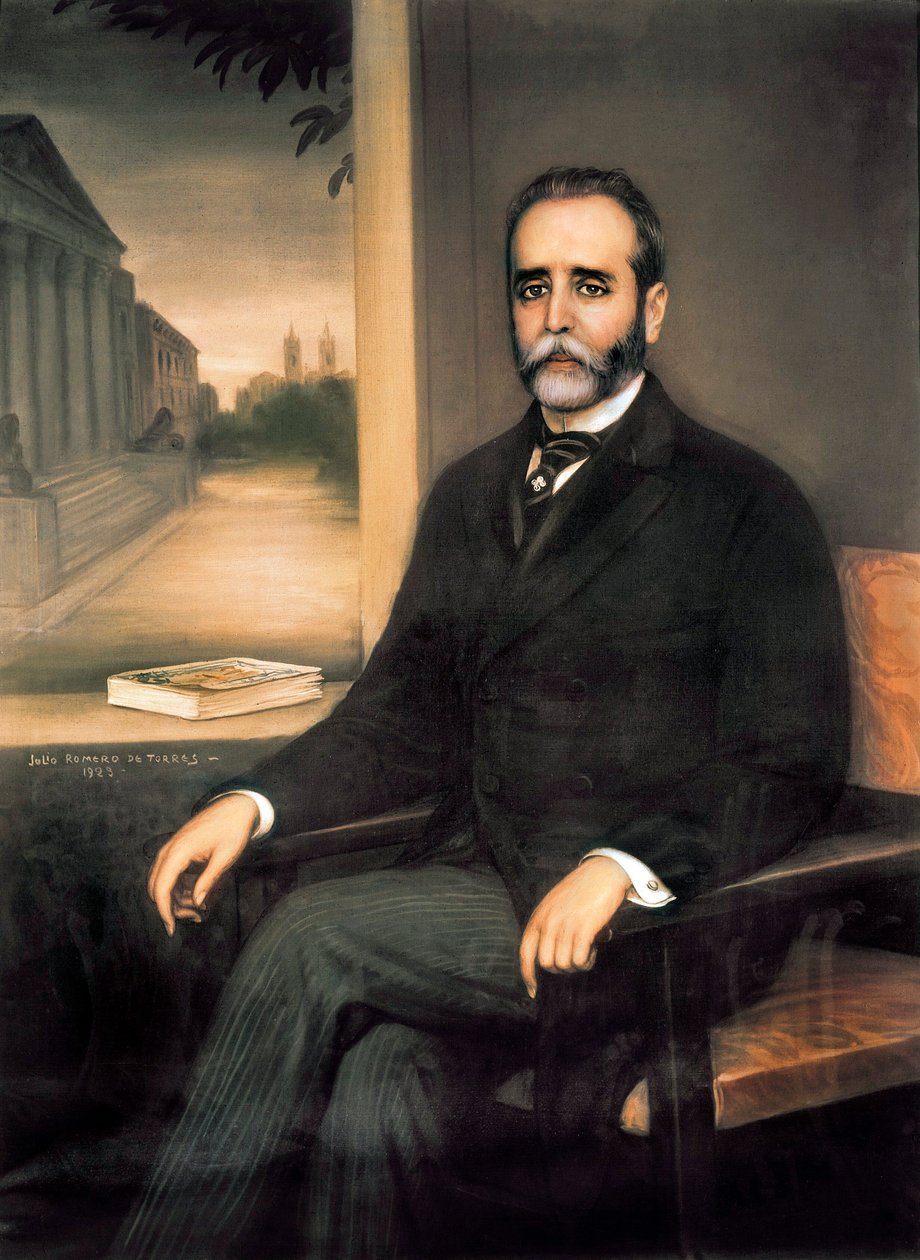 何塞-桑切斯-格拉（1859-1935）肖像，西班牙政治家、律师和记者 作者 胡里奥·罗梅罗·德托雷斯