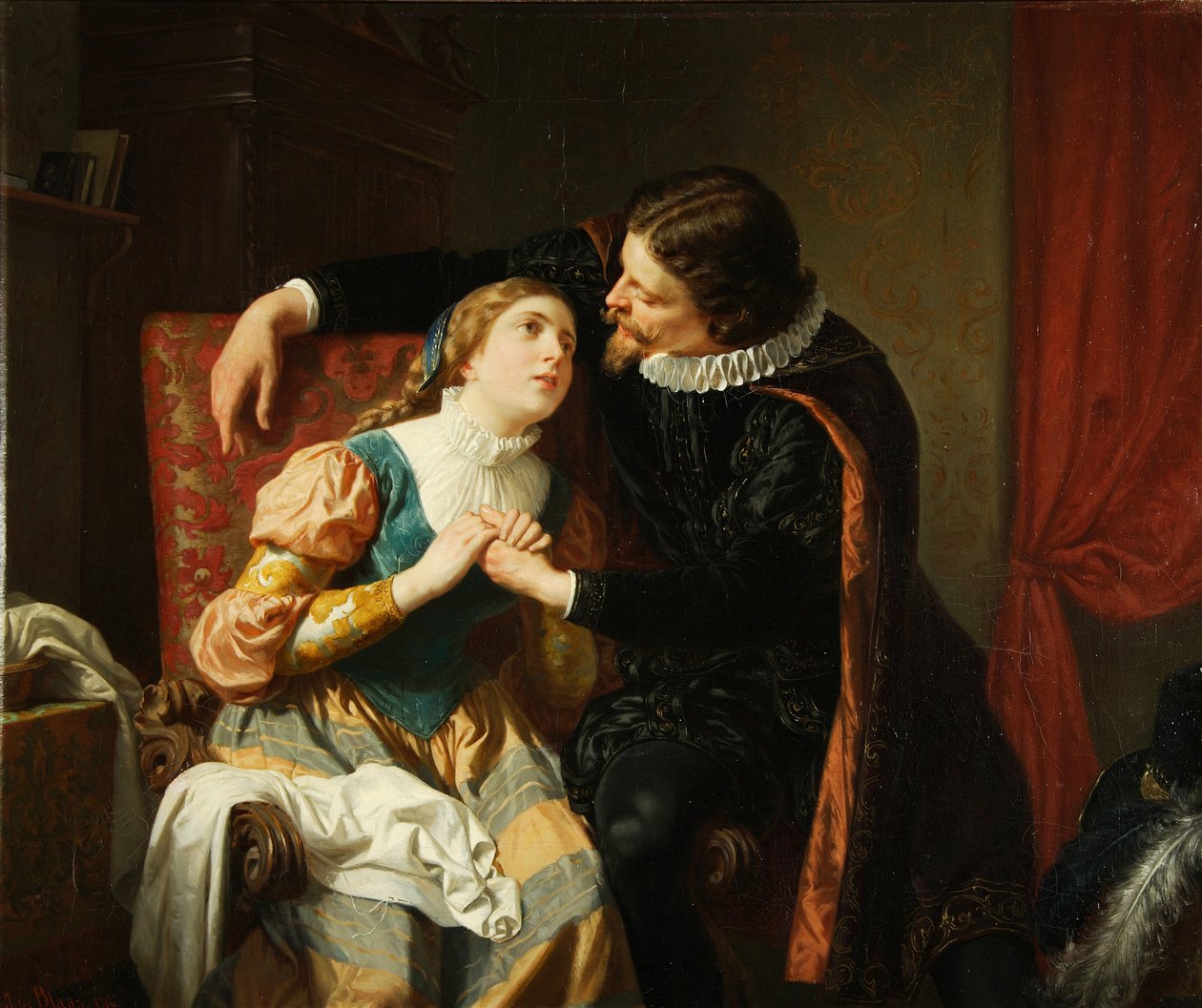Egmont and Klärchen, 1866年 作者 朱利叶斯·布拉斯来自